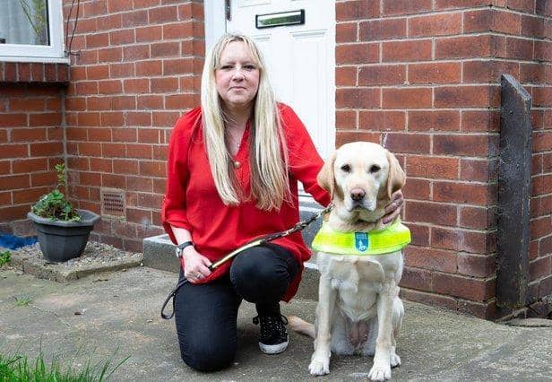Four year old Annie has been Sam's guide dog since December 2019.