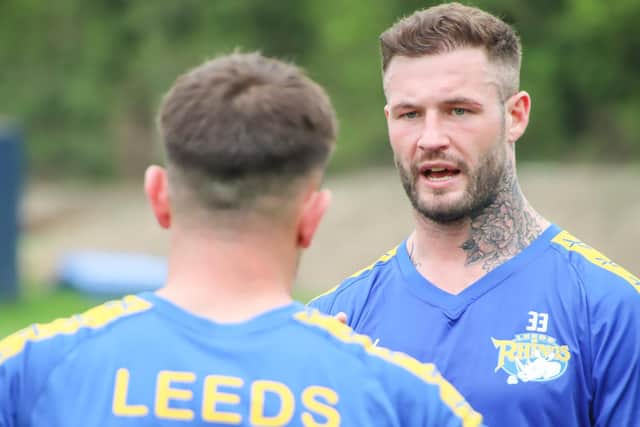 Zak Hardaker during his first training session back at Leeds Rhinos. (Picture: SWPix.com)