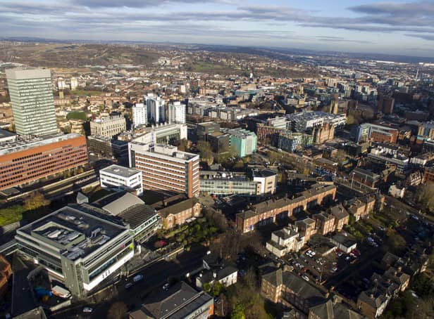 Sheffield from above. Pic: AdobeStock.