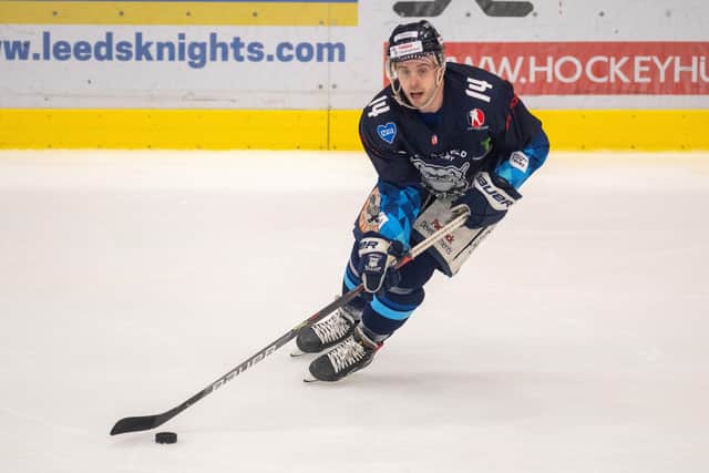 INJURY BOOST: James Spurr could return to action for Sheffield Steeldogs for the first time since January to face Telford Tigers in Saturday's play-off semi-final in Coventry. 
Picture: Bruce Rollinson