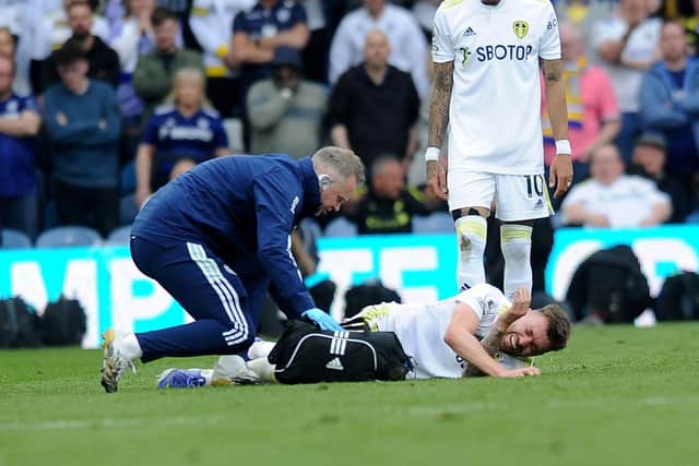 Stuart Dallas is injured for Leeds against Man City (Picture: Simon Hulme)
