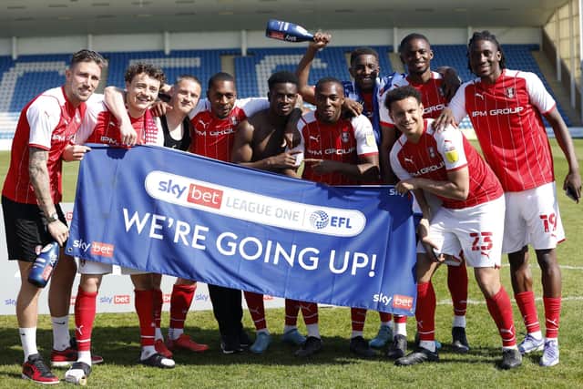 INSTANT RETURN: Rotherham United sealed promotion back to the Championship last weekend. Picture: Steven Paston/PA Wire.