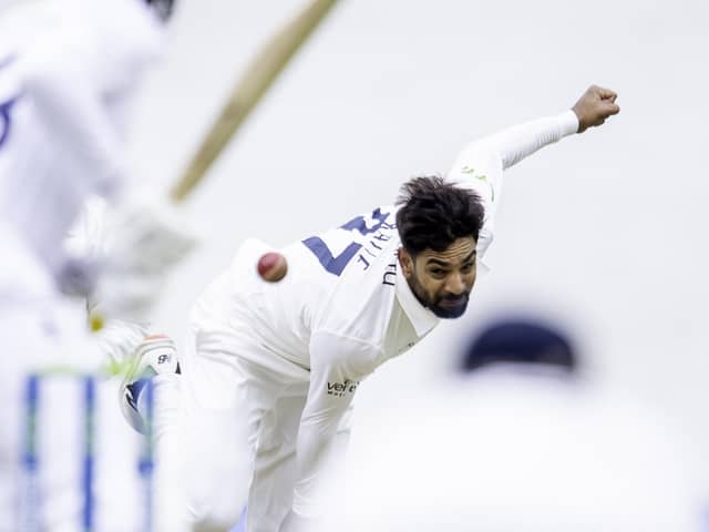 Immediate impact: Yorkshire's new Pakistan pace bowler Haris Rauf. Picture by Allan McKenzie/SWpix.com