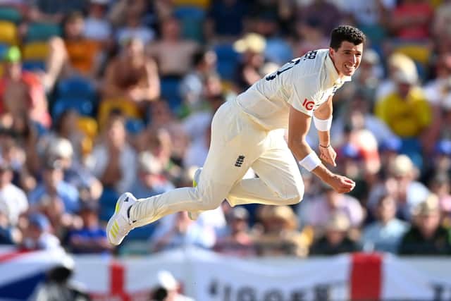 Unlucky: Yorkshire's England bowler Matty Fisher was injured in the county's opening match. (Photo by Gareth Copley/Getty Images)