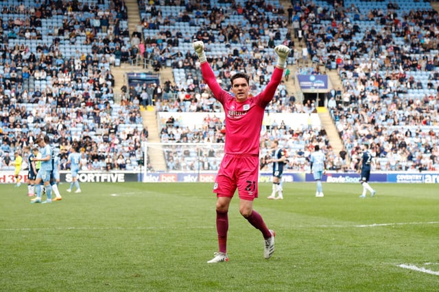 The Huddersfield number one has 18 clean sheets in 43 games. He has conceded 41 times, meaning he has let in a goal on average every 94 minutes.