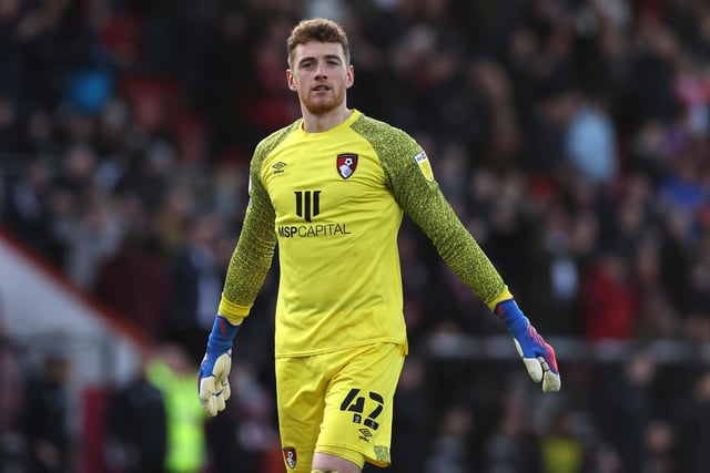 The Bournemouth goalkeeper helped his side seal promotion on Monday. He has kept 19 clean sheets in 44 games. He has conceded 39 goals, meaning he has let in a goal on average every 102 minutes.