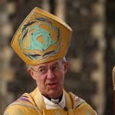 Justin Welby, the Archbishop of Canterbury before delivering his Easter Sermon at Canterbury Cathedral on April 17, 2022 in Canterbury, England. Photo by Hollie Adams/Getty Images.