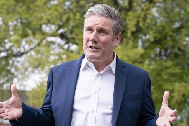 Keir Starmer criticised plans for the new asylum seeker processing centre in Linton-on-Ouse, during a visit to West Yorkshire today