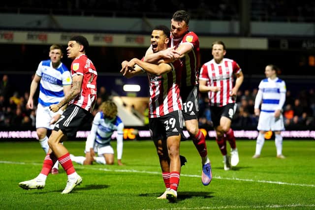 POLE POSITION: Sheffield United's win at QPR last Friday kept them on track to finish in the top six. Picture: PA Wire.