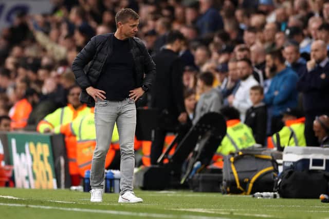 RELEGATION FEARS: For Leeds United as they lost to Manchester City on the same weekend Everton and Burnley both won. Picture: Getty Images.
