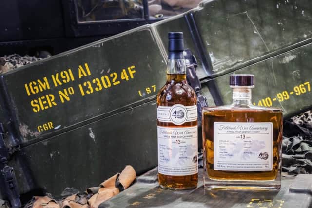 The sale of the whisky has raised money for Falklands charities.