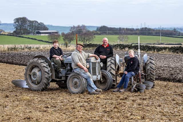 The sons and grandsons of ploughing legends Geoff Fretwell and Michael Watkins honour the tradition