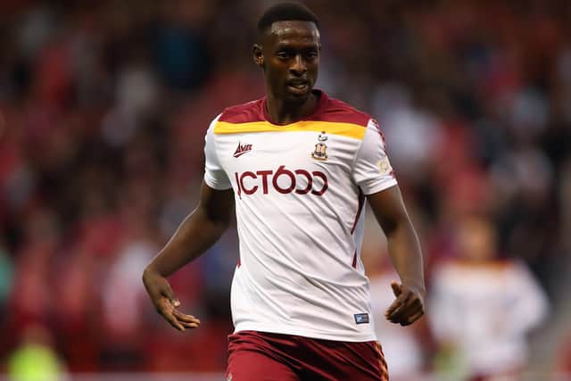 FINGERS CROSSED: Abo Eisa may return to action for Bradford City this afternoon Picture: James Williamson/Getty Images)