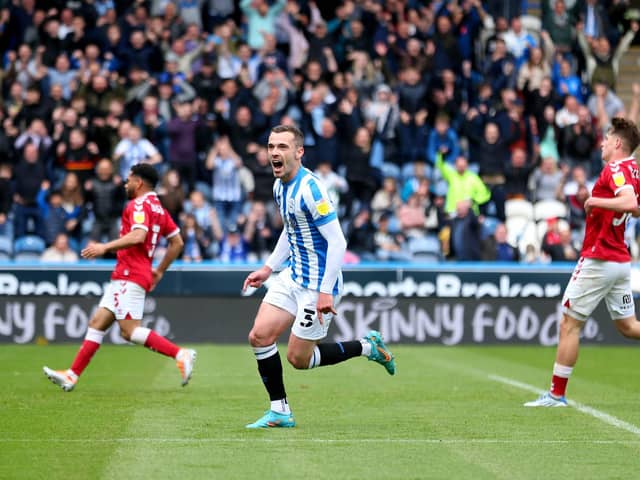 FINAL DAY VICTORY: Huddersfield Town 2-0 Bristol City. Picture: Tim Markland/PA Wire.