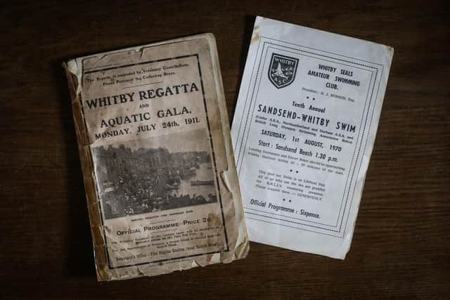 A Whitby Regatta programme from 1911 refers to swimming and in 1970, the Sandsend to Whitby swim was one of the Regatta's main events.
Picture: Ceri Oakes.