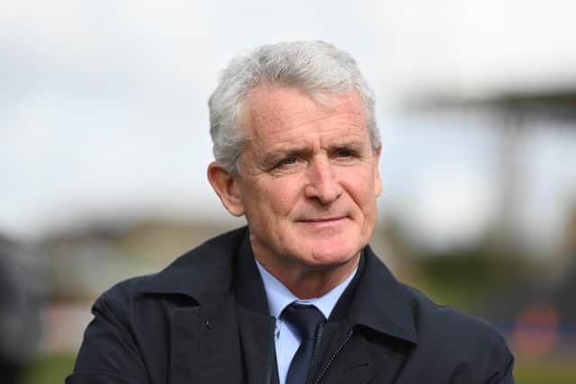 ENDING ON A HIGH: Mark Hughes watched his Bradford City side see out the season with a 2-0 win over Carlisle United. Picture: PA Wire.