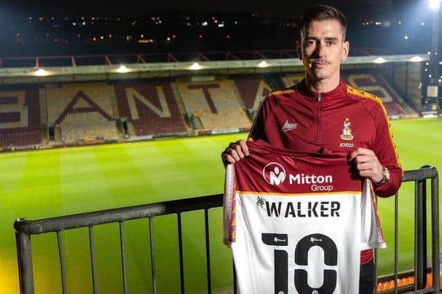 Jamie Walker. Picture courtesy of Bradford City AFC.