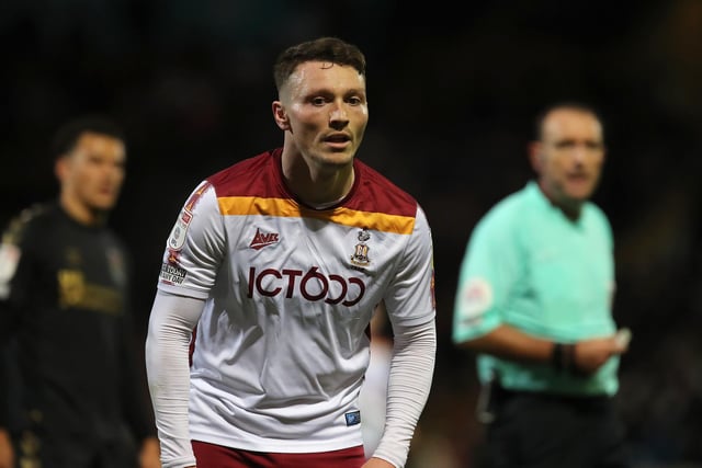 The centre forward made 19 appearances for Bradford in League Two this term.