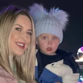 Amy Mantle, 33, told of the dangers of lollipops after her two-year-old son Baker choked on one