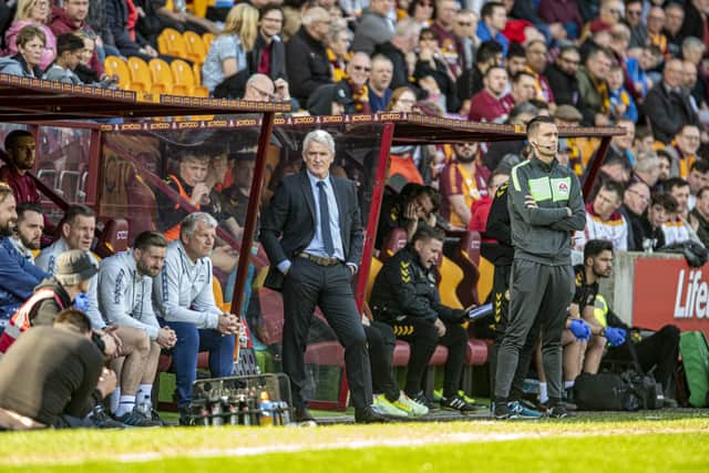 GET BEHIND US: Bradford City manager Mark Hughes. is hoping the large Bantams following can back their team to promotion next season Picture: Tony Johnson