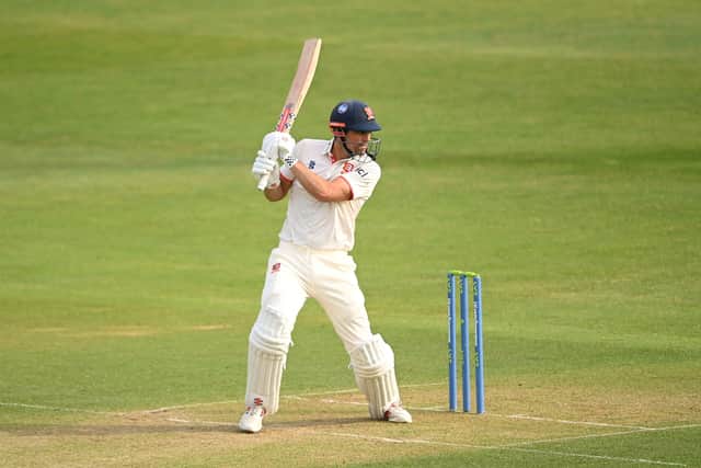 Double up: Essex's Alastair Cook scored a century in both innings for the first time in his storied career. (Photo by Alex Davidson/Getty Images)