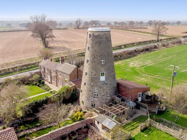 Set over several levels, the rooms in the windmill have sensational long-range views over North Yorkshire countryside