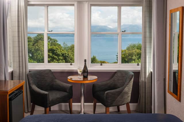 A Duisdale House Hotel room overlooking the Sound of Sleat.