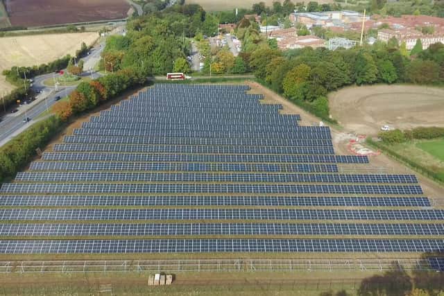 Castle Hill Hospital in Cottingham, East Yorkshire, installed more than 11,000 solar panels on its land.