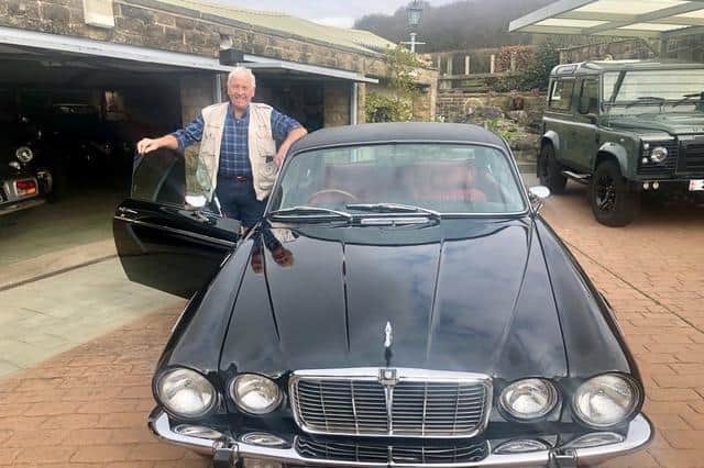 Roy Hatfield, 85, from Sheffield, with his 1976 Jaguar XJ-C