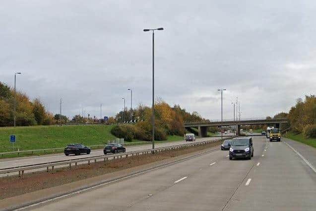 The incident happened on the Southbound carriageway of the M1, Junction 44.