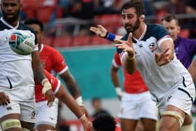 US lock Nick Civetta: Former Doncaster Knights player eyeing World Cup with United States. (Picture: FILIPPO MONTEFORTE/AFP via Getty Images)