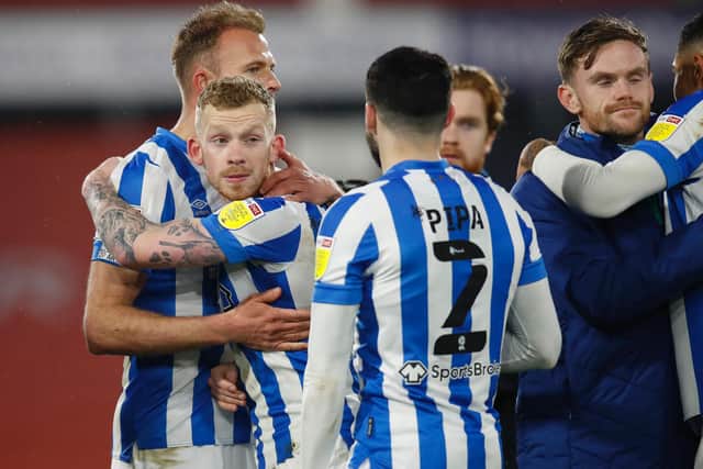PLAY-OFF CHARGE: Huddersfield Town beat Luton Town at the John Smith's Stadium last month. Picture: Getty Images.