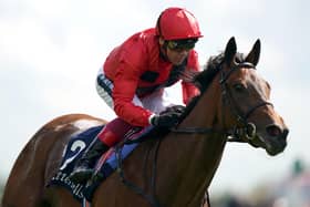 Emily Upjohn ridden by Frankie Dettori won the Tattersalls Musidora Stakes during day one of the Dante Festival 2022 at York. Picture: Tim Goode/PA Wire.