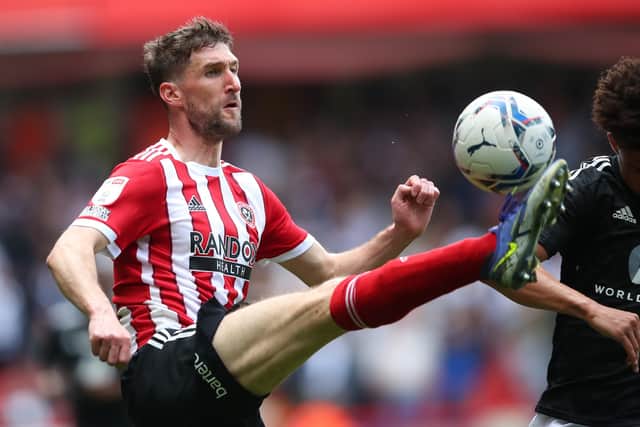 Defender Chris Basham has signed a new contract with Sheffield United until 2024.   Picture: Simon Bellis/Sportimage