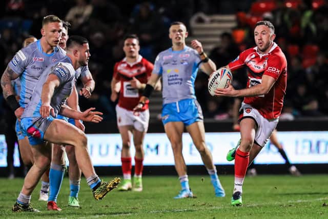 The Rhinos were left stunned on their last visit to the AJ Bell Stadium. (Picture: SWPix.com)