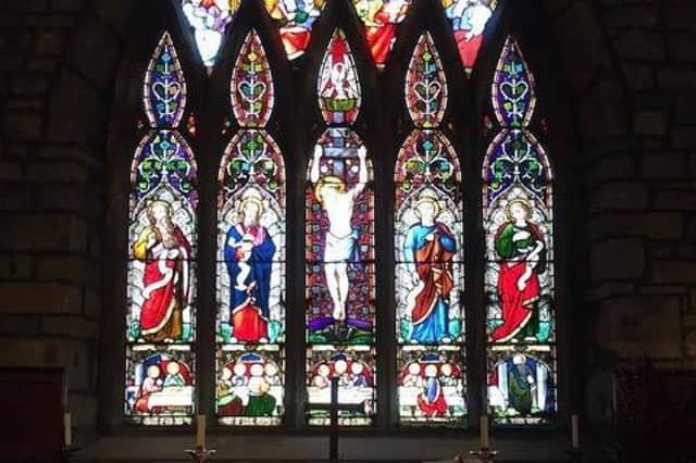The church has been fundraising to secure the window which contains medieval glass