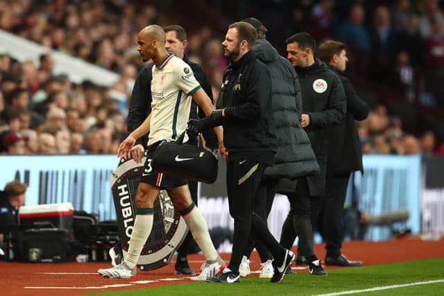 RULED OUT: Liverpool midfielder Fabinho. Picture: Getty Images.