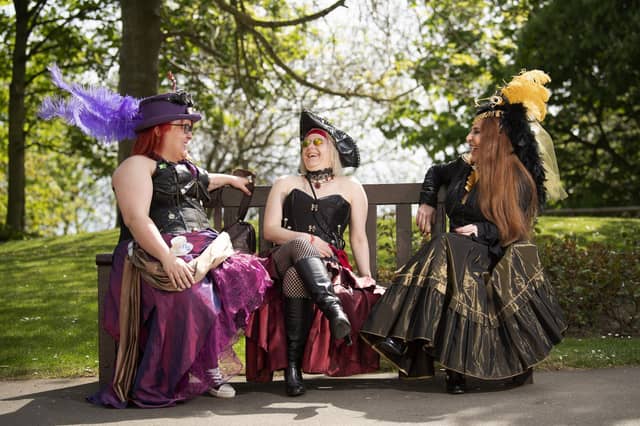 Pictured from the left are Adele Foley, Sarah Witham and Rosemarie Blackburn from Barnsley
