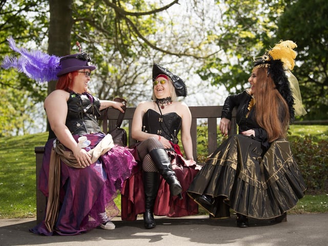 Pictured from the left are Adele Foley, Sarah Witham and Rosemarie Blackburn from Barnsley