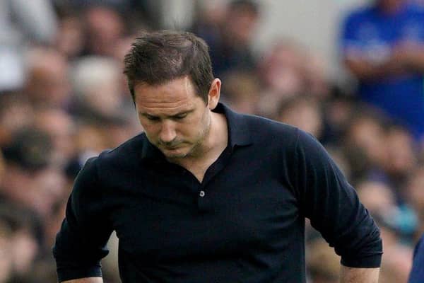Everton manager Frank Lampard during the Premier League match at Goodison Park (Picture: PA)