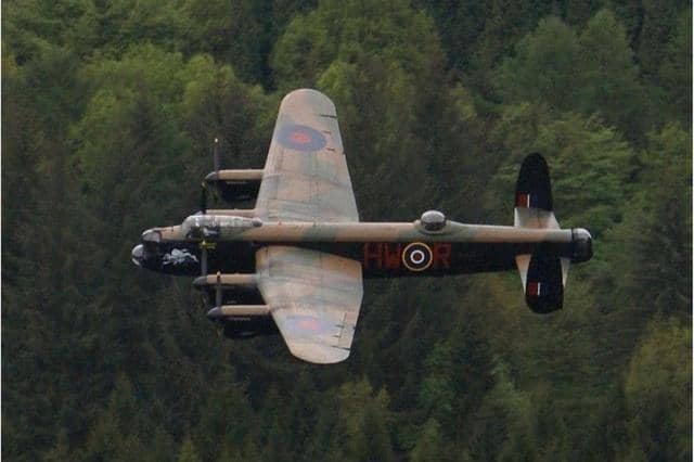 The Lancaster Bomber visited West Yorkshire on Saturday afternoon