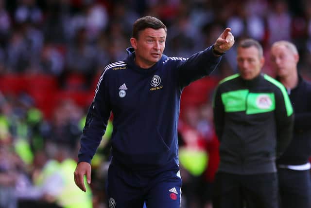 CONFIDENT: Sheffield United manager Paul Heckingbottom  at Bramall Lane on Saturday. Picture: Simon Bellis / Sportimage
