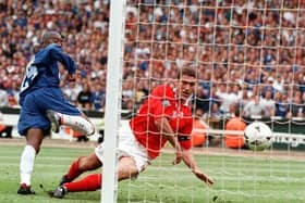 Chelsea's Eddie Newton (centre) scores his sides second goal making the final score 2-0 against Middlesbrough (Picture: PA)