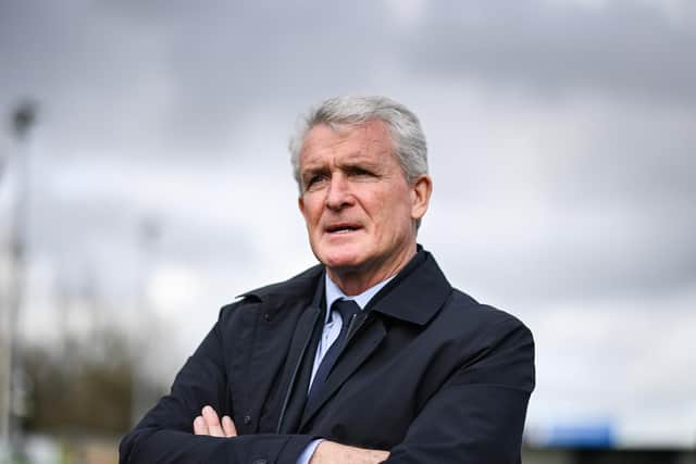 MARK HUGHES: Has made his first summer signing at Bradford. Picture: PA Wire.