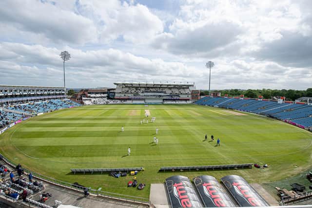 A general view (GV) of Yorkshire playing Lancashire. (Picture: Allan McKenzie/SWPix.com)