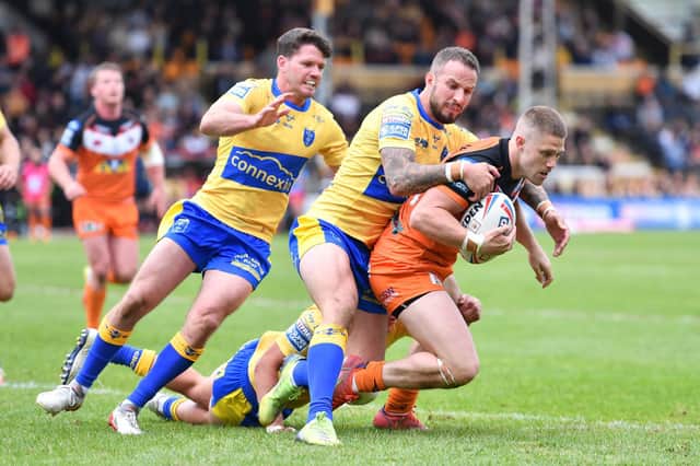 Ryan Hampshire takes the ball in against Hull KR. (Picture: SWPix.com)