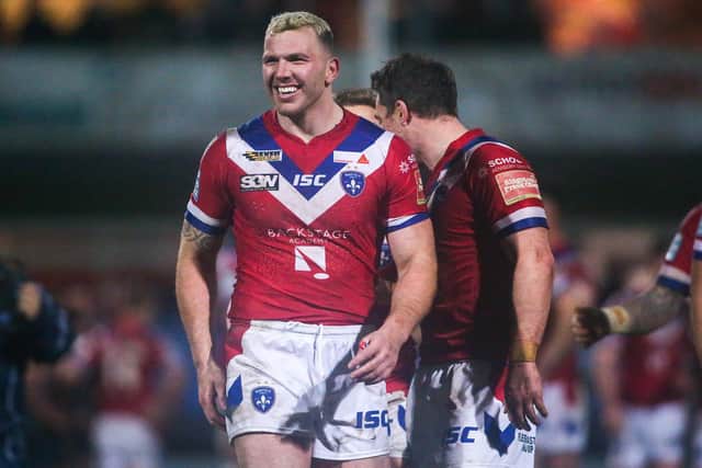 KEEGAN HIRST: Pictured playing for Wakefield Trinity in 2017. Picture: Alex Whitehead/SWpix.com.