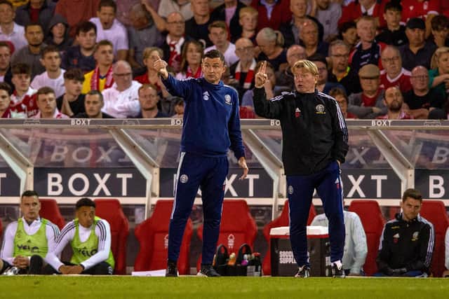 PRIDE AND ANGER: Paul Heckingbottom (left) and assistant Stuart McCall