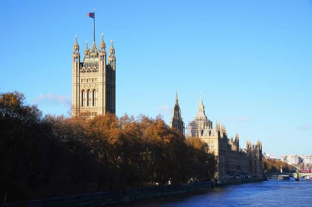 General view of the Houses of Parliament in Westminster