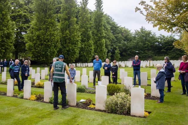 Tours at Harrogate’s Stonefall Cemetery. Photo: CWGC.